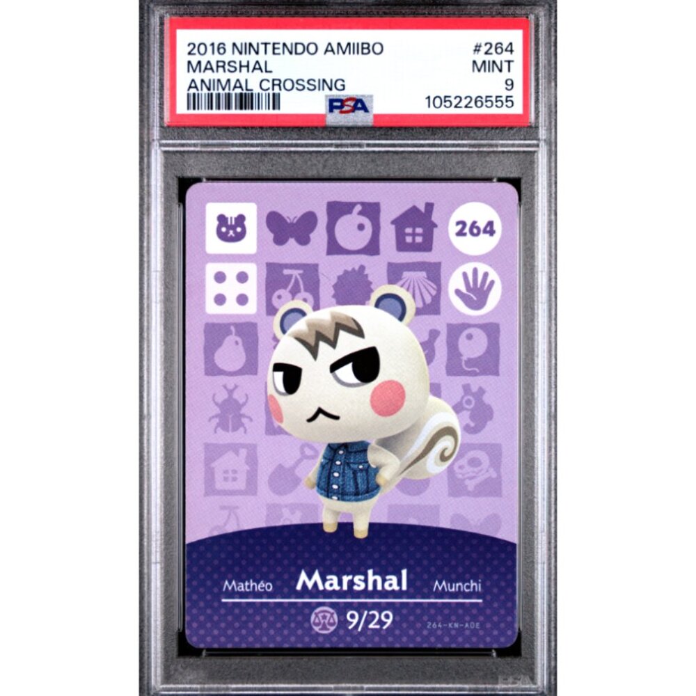 2016 NINTENDO AMIIBO ANIMAL CROSSING #264 MARSHAL MINT 9 #105226555